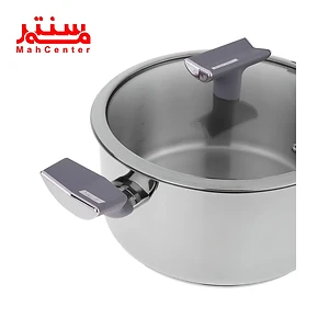 دسته و جنس بدنه قابلمه سرویس پخت و پز 12 پارچه بیترون مدل +BSX-600
